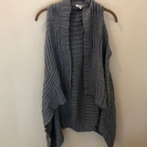 Pink Rose Gray Sweater Vest